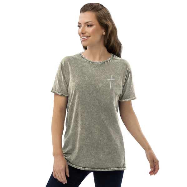 Active Disciple Cross.                    Women’s’ Denim T-Shirt