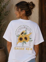 Active Disciple Isaiah 40:8 Organic ribbed neck t-shirt